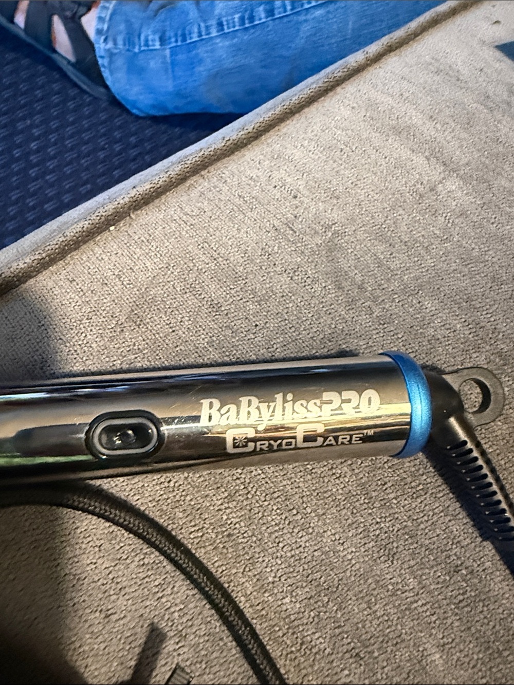 BaBylissPRO Black and Blue Hair Straightener - CryoCare Technology